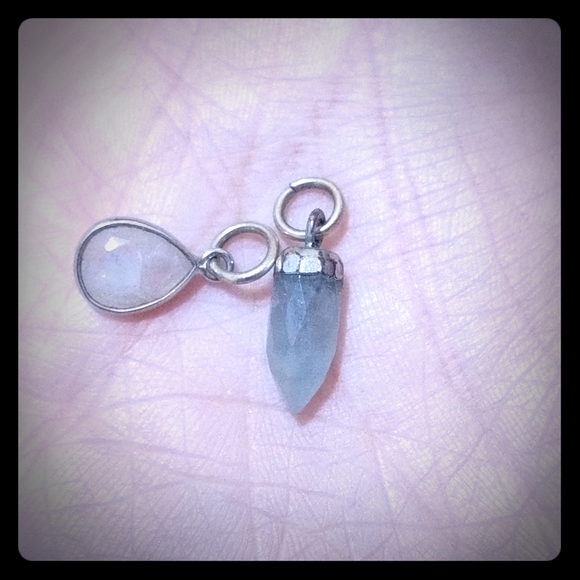 Two stone pendants